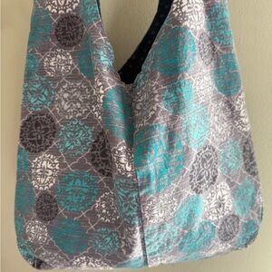 Stylish Gray and Teal Women's Bag